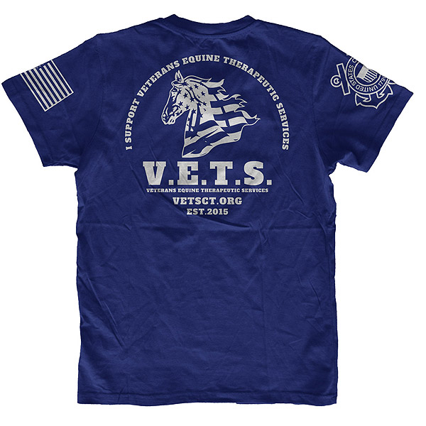 Photo of Blue Coast Guard T-shirt with VETS logo